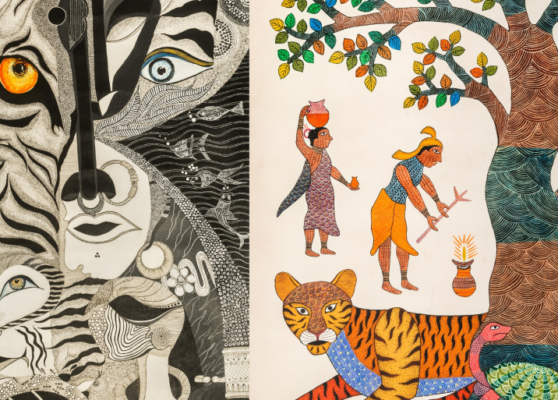 Humans Living with Tigers_ How Gond Art Portrays Coexistence Humans Living with Tigers_ How Gond Art Portrays Coexistence
