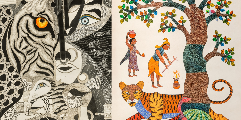 Humans Living with Tigers: How Gond Art Portrays Coexistence